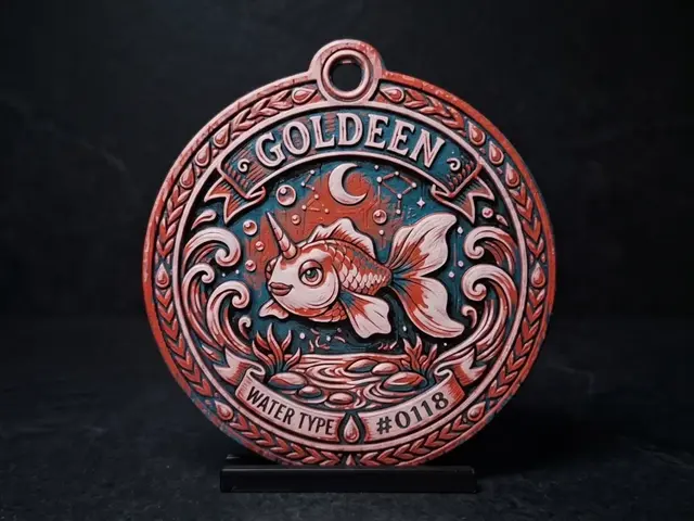 HueForge model: Goldeen #0118 - Pokemon Ornament by LED