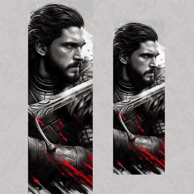 HueForge model: Jon Snow Bookmark Hueforge by LoFi Layers