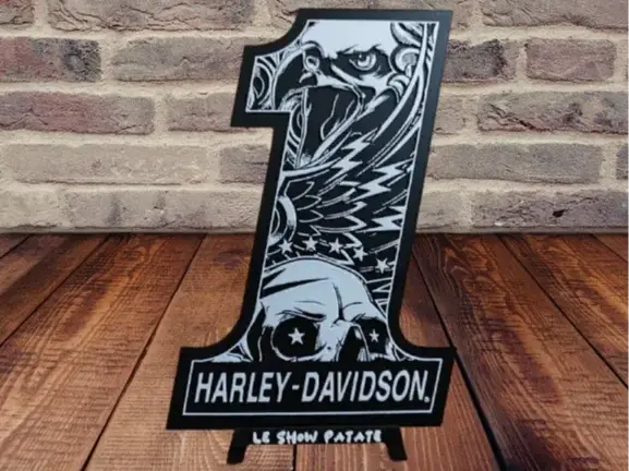 HueForge model: logo harley davidson hueforge by leshowpatate
