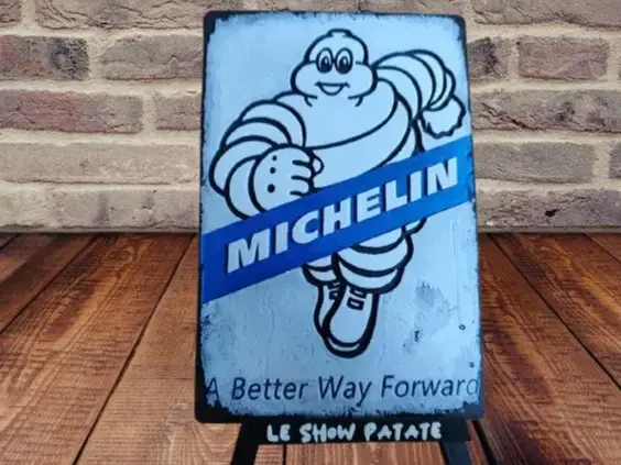 HueForge model: Plaque vintage Michelin hueforge by leshowpatate