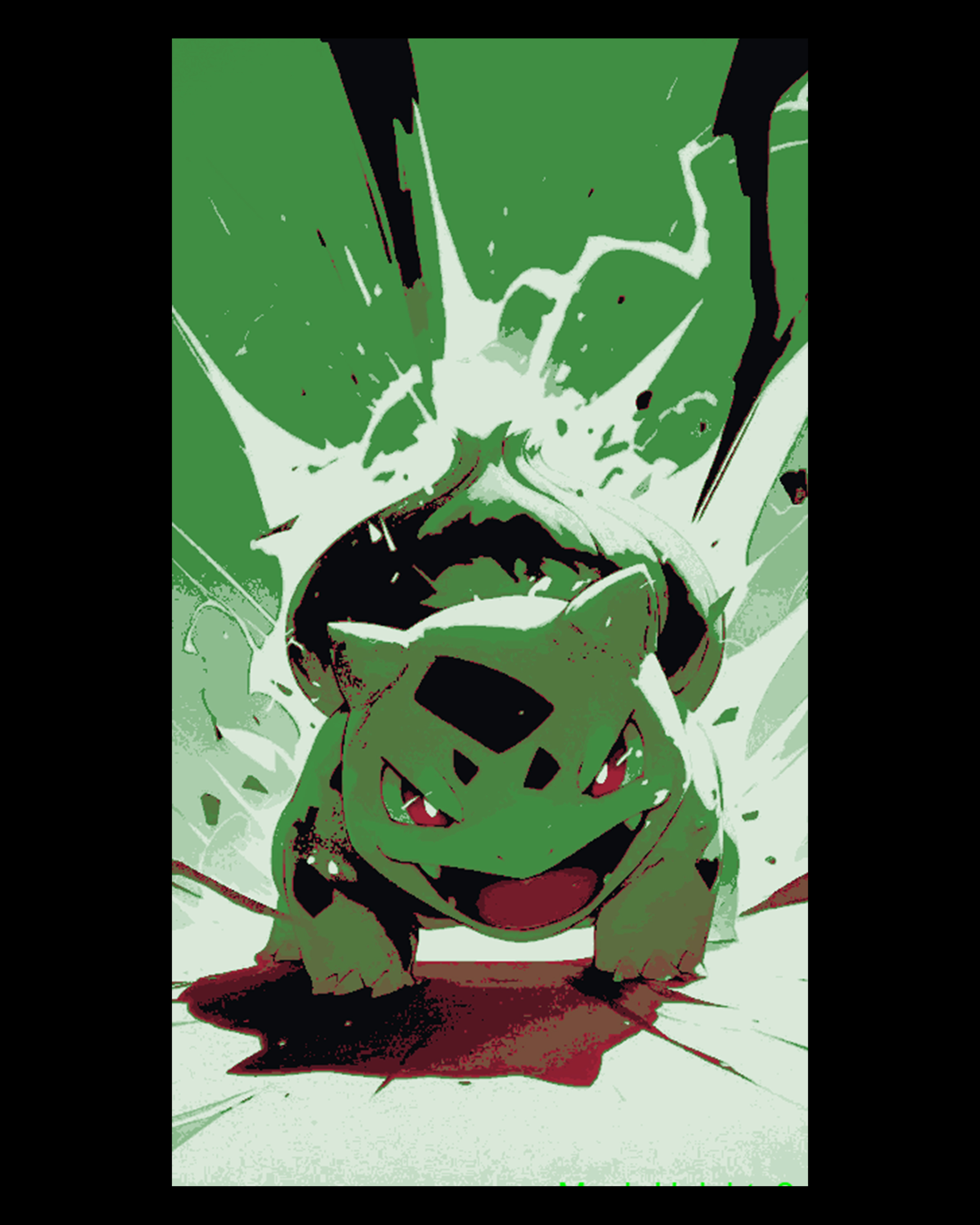 Fanart - Bulbasaur ready to protect - Pokémon Hueforge Art by BooneCo3d HueForge model: Fanart - Bulbasaur ready to protect - Pokémon Hueforge Art by BooneCo3d