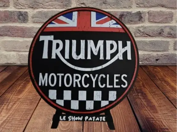 HueForge model: Plaque vintage Triumph Hueforge by leshowpatate