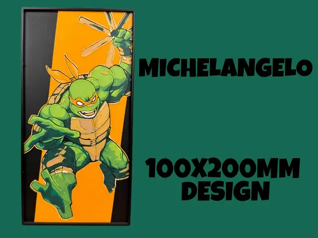 HueForge model: Michelangelo - Teenage Mutant Ninja Turtles by Canadian Gamer
