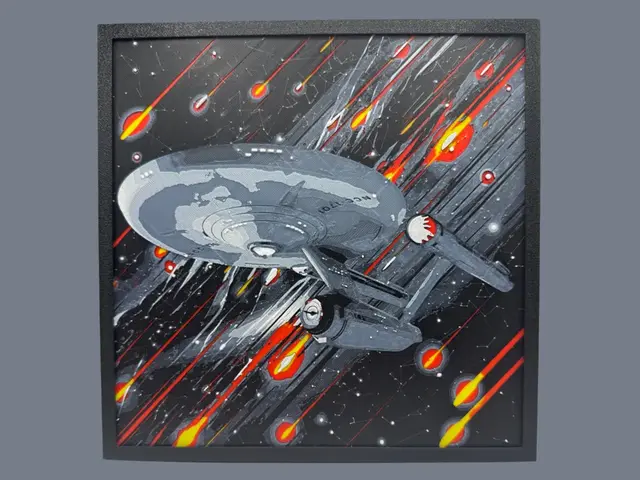 HueForge model: USS Enterprise - Star Trek by Canadian Gamer