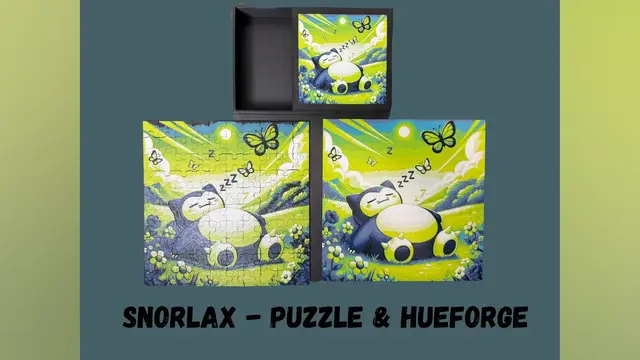 HueForge model: Snorlax - Hueforge and Puzzle Set - Pokemon by Canadian Gamer