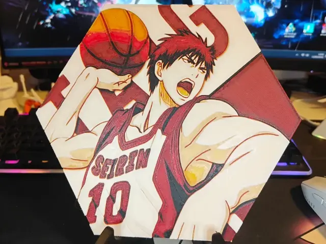 Hueforge Taiga Kagami Kuroko no Basuke honeycomb mode
