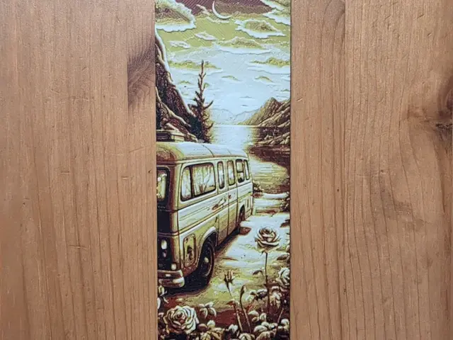 HueForge model: Camper Van On The Beach Bookmark by Morganja