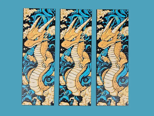 HueForge model: Dragon Bookmark by BusyKikiBee