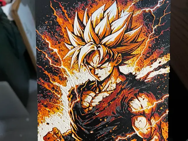 HueForge model: Goku Super Saiyan by Advancedtechworldwide