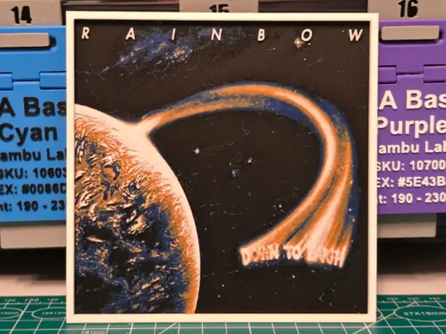 HueForge model: Rainbow "Down to Earth" Album - Hueforge Art by Lumpy3D