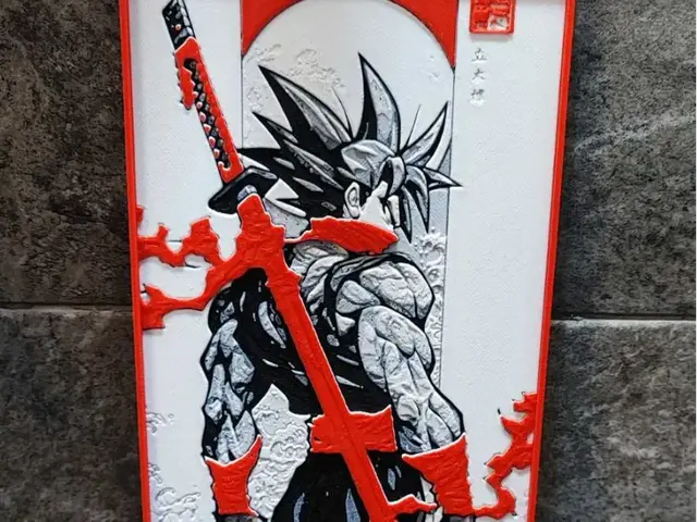 HueForge model: Goku Shinobi by Garuda3D