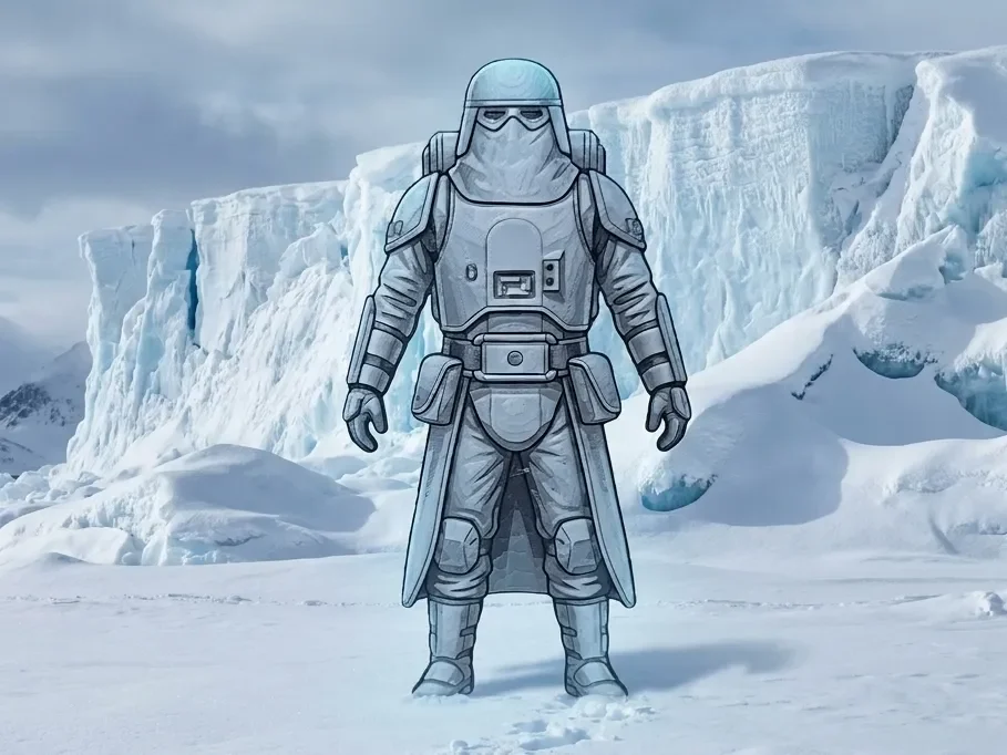 Star Wars Snowtrooper Cutout by LED HueForge model: Star Wars Snowtrooper Cutout by LED