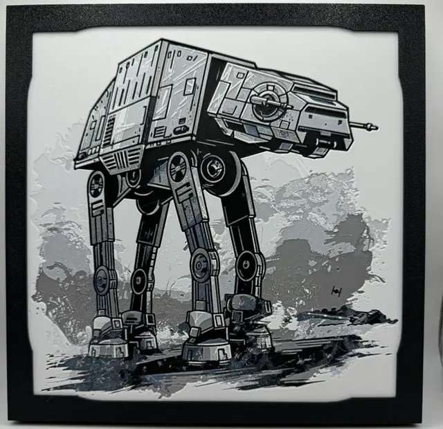 HueForge model: AT-AT - Star Wars Hueforge by Canadian Gamer