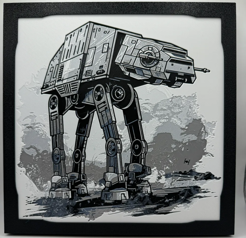 AT-AT - Star Wars Hueforge by Canadian Gamer HueForge model: AT-AT - Star Wars Hueforge by Canadian Gamer
