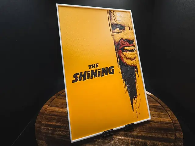 HueForge model: The Shining (Movie Poster - HueForge) by HugheCraft