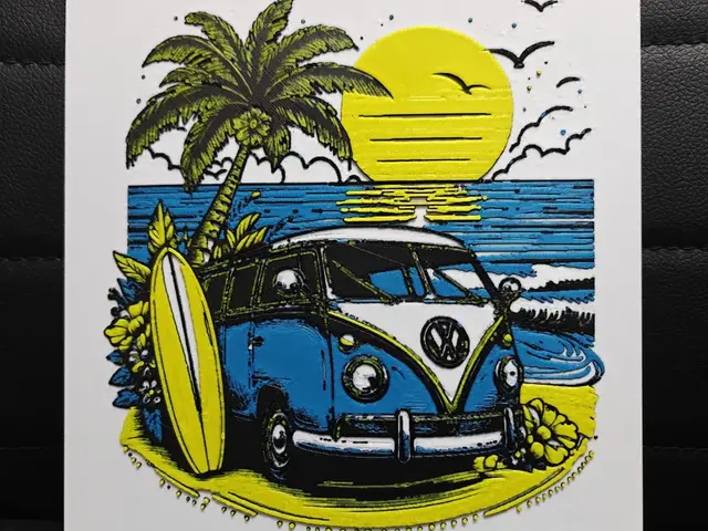 HueForge model: VW Hippie Van by TheHueforgeLady