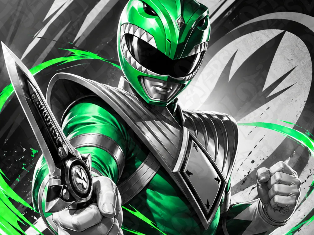 The Green Ranger Hueforge by LoFi Layers HueForge model: The Green Ranger Hueforge by LoFi Layers