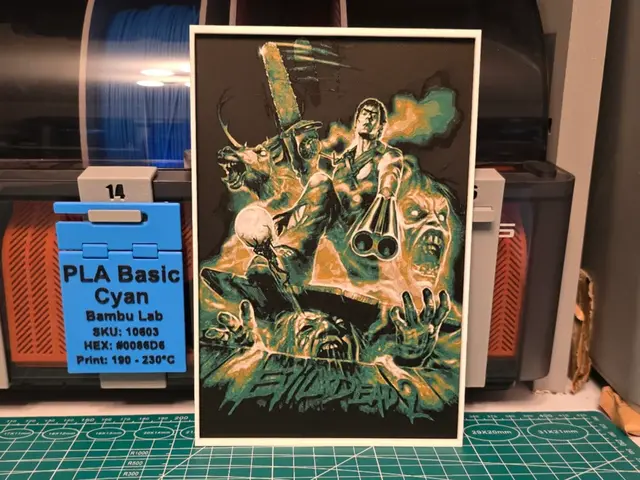 HueForge model: Evil dead 2 Movie Poster V2 - Hueforge Art by Lumpy3D