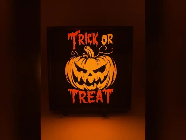 Trick or Treat Pumpkin HueForge Print