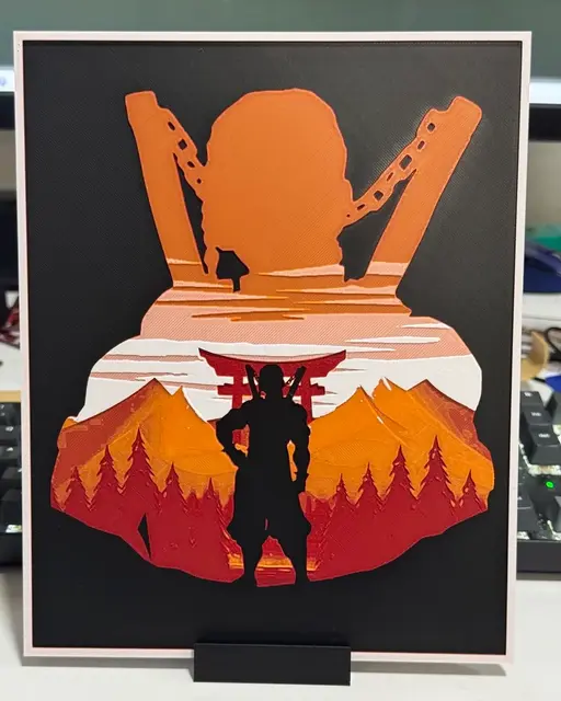 HueForge model: Tengen - Demon Slayer by Strata Prints