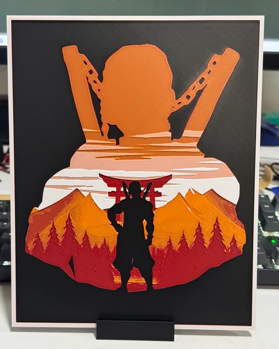 Tengen - Demon Slayer by Strata Prints HueForge model: Tengen - Demon Slayer by Strata Prints