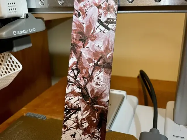 HueForge model: Mulan Magnolia Bookmark by 3D_Forged