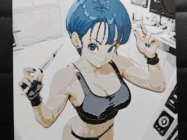 HueForge model: Bulma by TheHueforgeLady