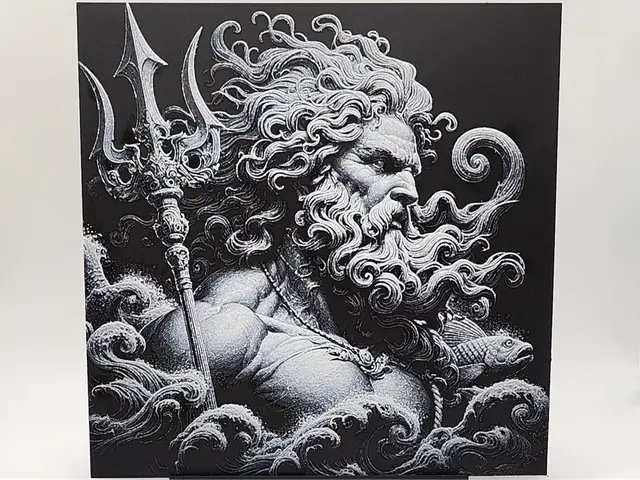 HueForge model: Poseidon - Greek Mythology - Hueforge by Sarge