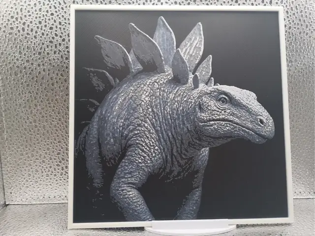HueForge model: Stegosaurus hueforge by Borishotch Industries