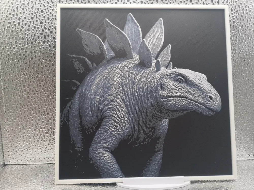 Stegosaurus hueforge by Borishotch Industries HueForge model: Stegosaurus hueforge by Borishotch Industries