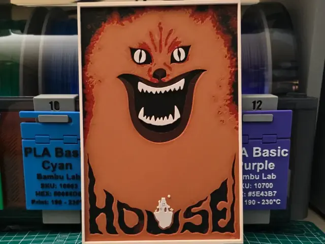 HueForge model: House Movie Poster - Hueforge Art by Lumpy3D