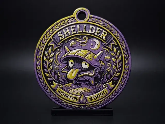 HueForge model: Shellder #0090 - Pokemon Ornament by LED