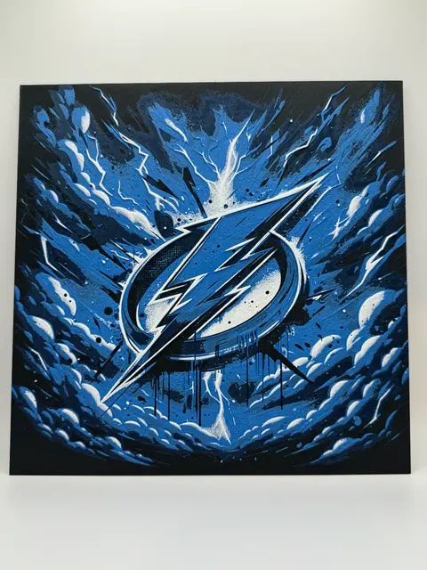 HueForge model: Tampa Bay Lightning - NHL Hueforge by Canadian Gamer