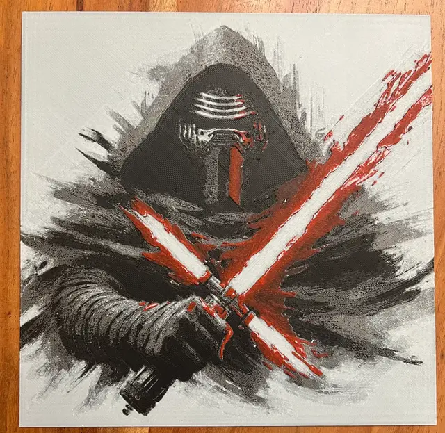 Kylo Ren with Red Lightsaber