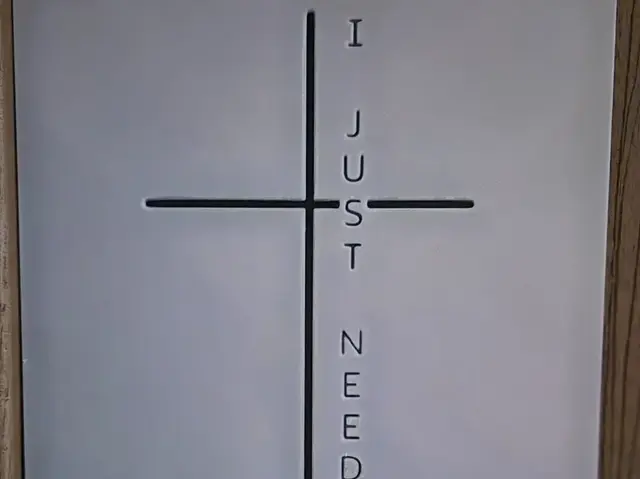 HueForge model: Just Need God hueforge by Buntsta