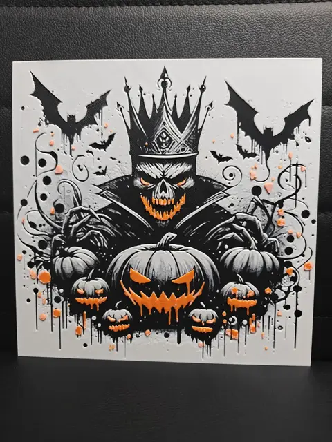HueForge model: Pumpking King Halloween by TheHueforgeLady
