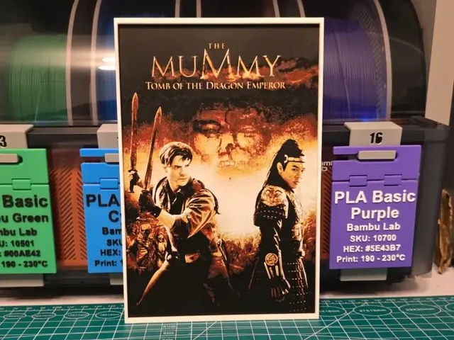 HueForge model: The Mummy: Tomb of the Dragon Emperor - Hueforge by Lumpy3D