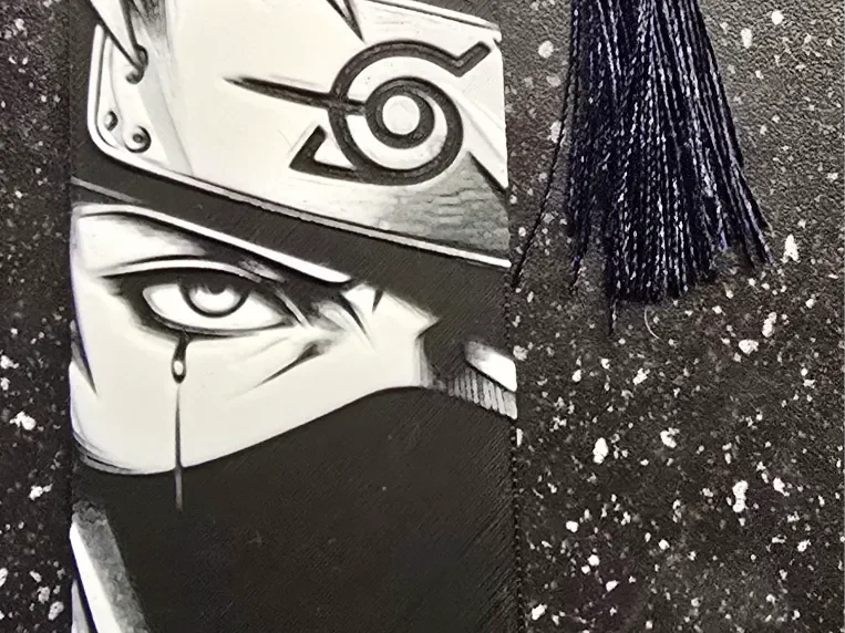 Naruto Kakashi Bookmark by 3D-Mentiel HueForge model: Naruto Kakashi Bookmark by 3D-Mentiel