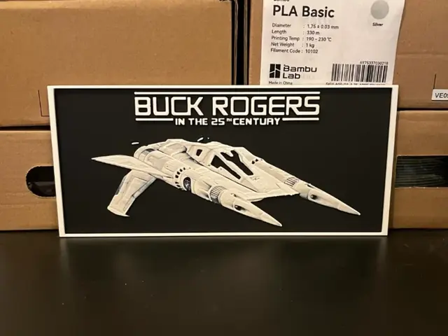 HueForge model: Buck Rogers Thunderfighter by Estiv