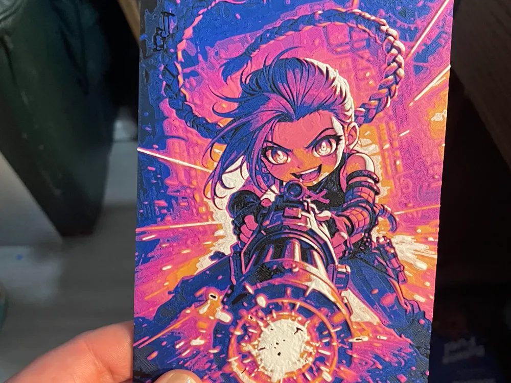 Chibi Jinx Hueforge by Advancedtechworldwide HueForge model: Chibi Jinx Hueforge by Advancedtechworldwide