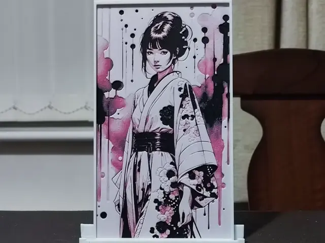 HueForge model: Chaotic Kimono - HueForge 3 Color by BoDad