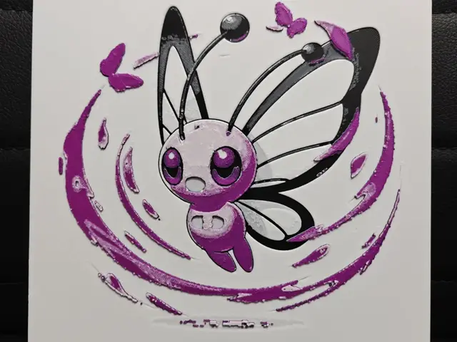 HueForge model: Butterfree by TheHueforgeLady