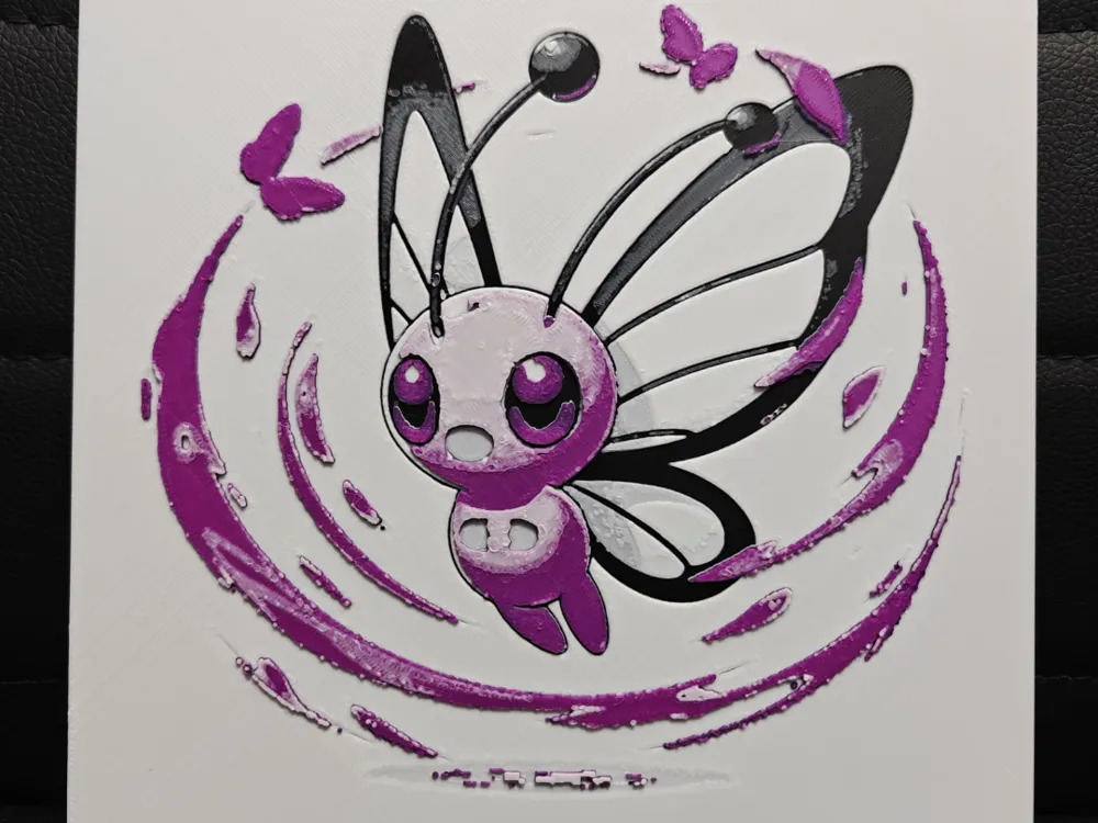 Butterfree by TheHueforgeLady HueForge model: Butterfree by TheHueforgeLady
