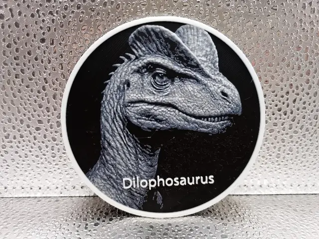 HueForge model: Dilophosaurus Coaster hueforge by Borishotch Industries