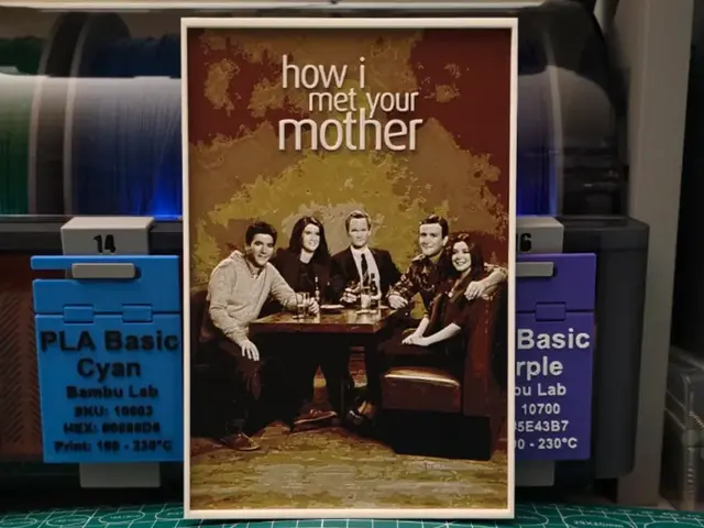 HueForge model: How I Met Your Mother Poster - Hueforge Art by Lumpy3D
