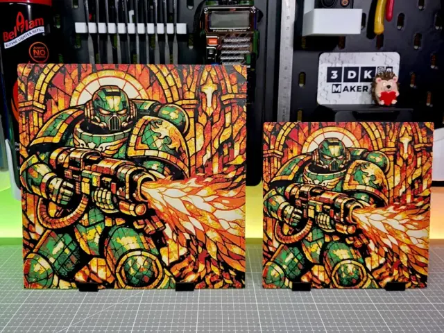 HueForge model: GrimDark Salamanders - Hueforge - 5 Colors by Montoya Maker