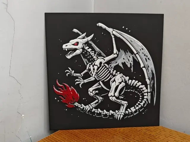 HueForge model: Hueforge  Charizard skeleton by Litolunar