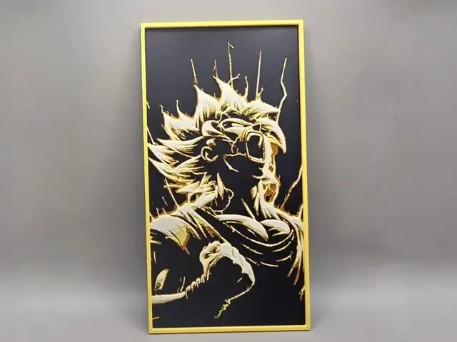 HueForge model: Goku - HueForge by keko
