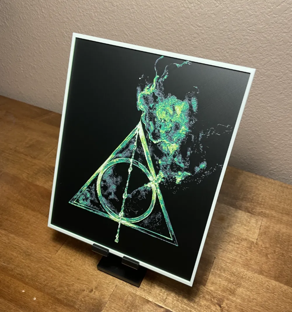 Hueforge - Harry Potter - Deathly Hallows Smoke by Cloudy Nostalgia HueForge model: Hueforge - Harry Potter - Deathly Hallows Smoke by Cloudy Nostalgia