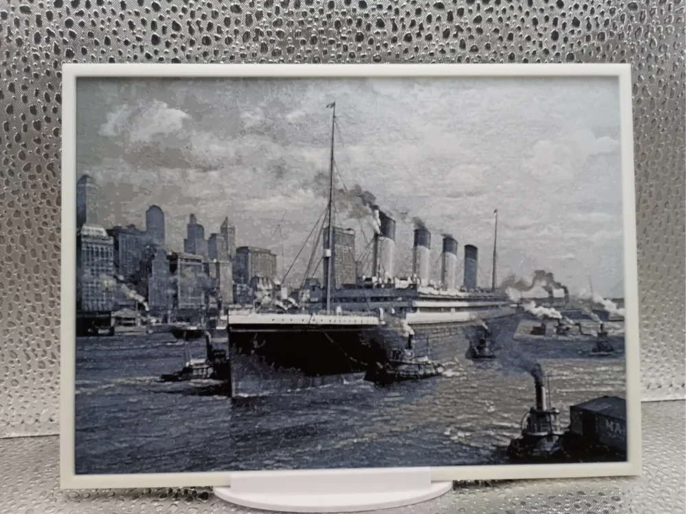 RMS Olympic arrives in NEW YORK hueforge by Borishotch Industries HueForge model: RMS Olympic arrives in NEW YORK hueforge by Borishotch Industries